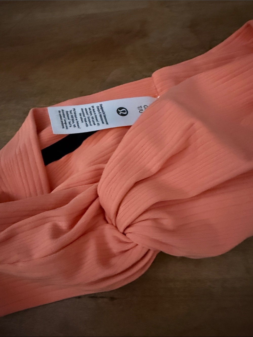Lululemon Women's Twist Headband - Coral - Picture 5 of 5